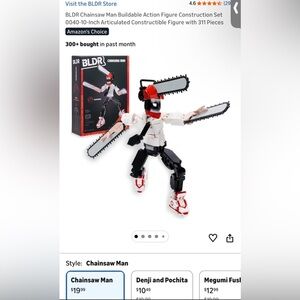 BLDR Chainsaw Man Buildable Action Figure. Jujutsu Kaisen freee!!
